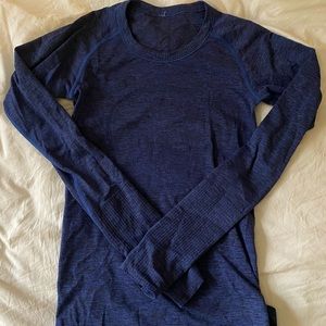 Lululemon Tech Long Sleeve (Dark Blue, Size 4)